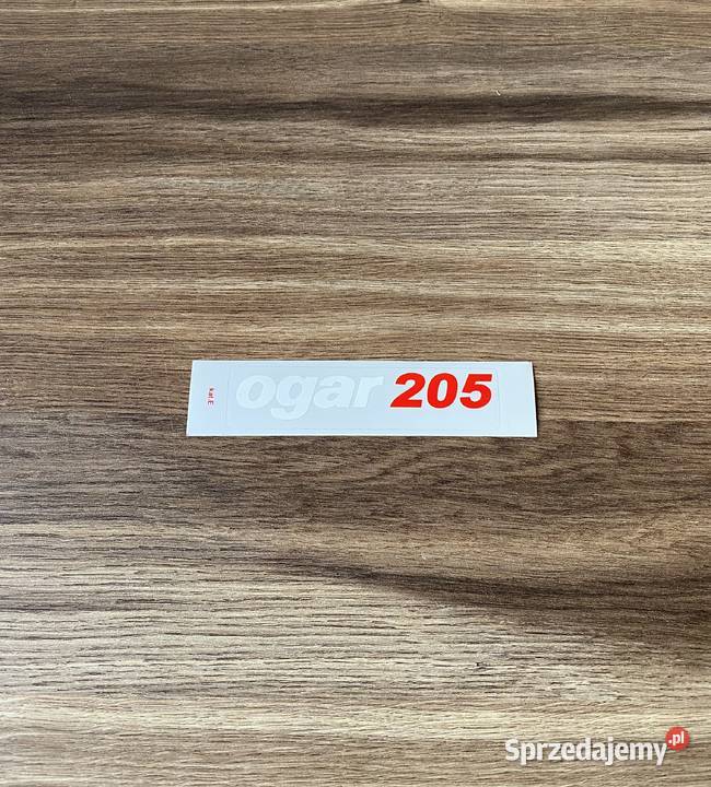 NOWA POLSKA naklejka czerwona OGAR 205 romet śląskie Bielsko-Biała