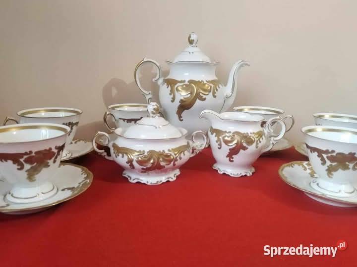 Serwis Porcelanowy Złoty Fryderyk Wawel PRL Wałbrzych