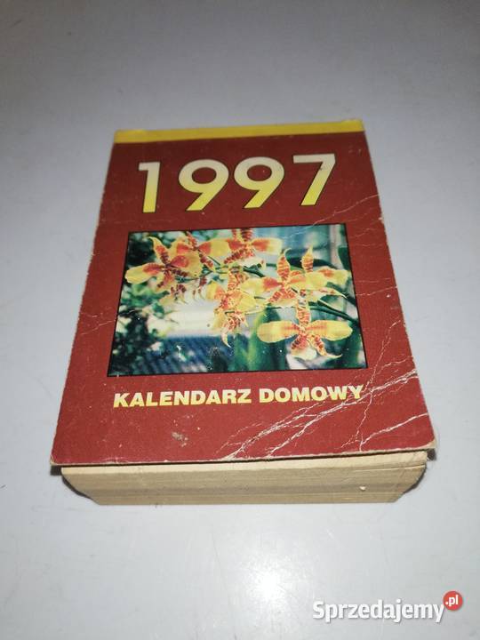 Kalendarz wydzierany 1997 i 1998 roku Warszawa