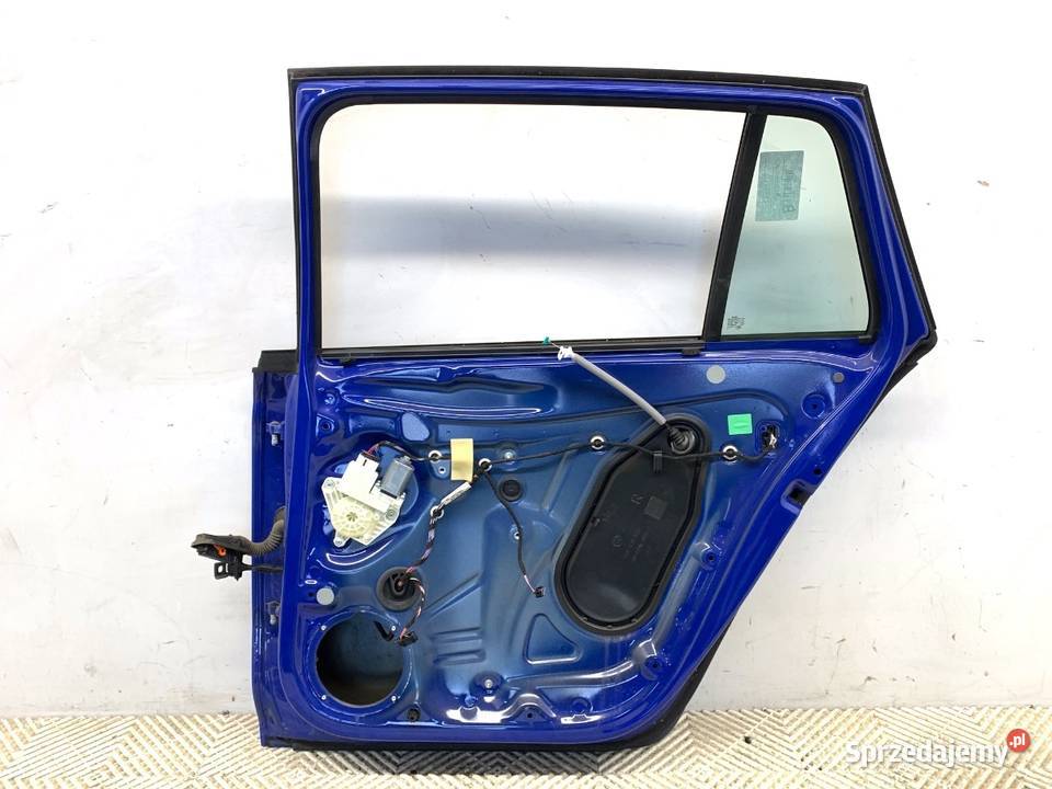 DRZWI PRAWY TYŁ SKODA RAPID Hatchback NIEBIESKI