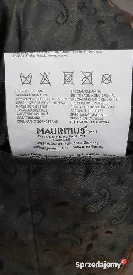 Mauritius kozia skóra skórzana kurtka bomberka M sprzedam