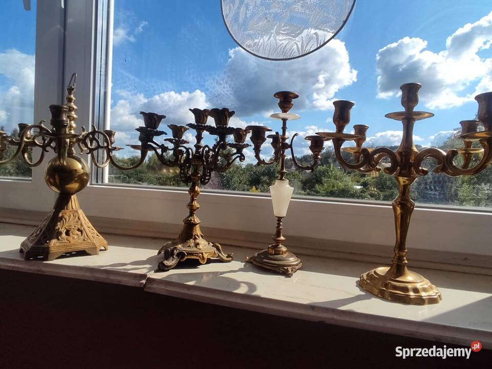 mosiężny stary świecznik świeczniki Gorzów Wielkopolski sprzedam