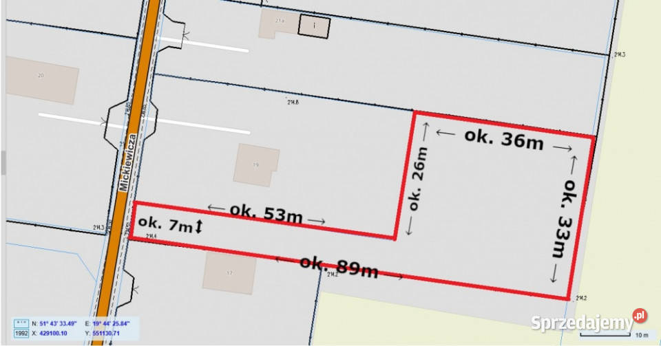 Gałków Mały działka na sprzedaż budowlana 1574 m Nieruchomości łódzkie