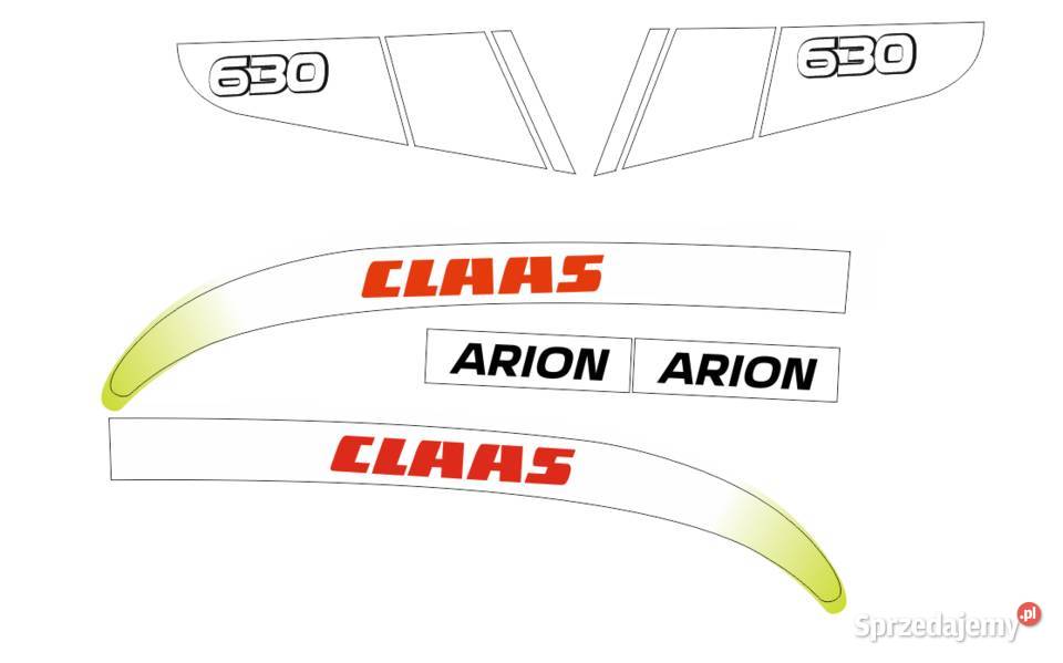 Naklejki Claas Arion 630 Super mocne zamienniki Bydgoszcz