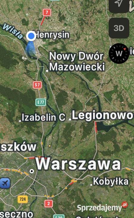 Działka pod Warszawą Henrysin
