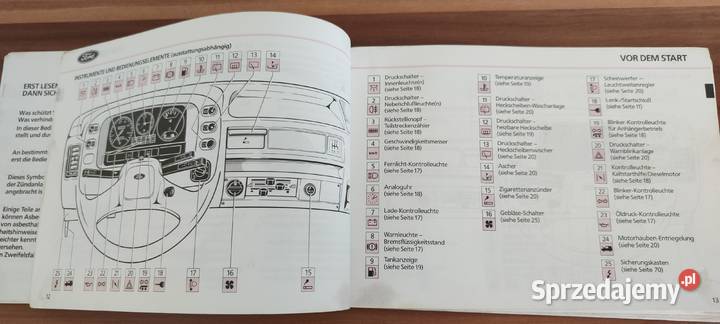 FORD TRANSIT Instrukcja obsługi 10198889 mazowieckie Garwolin