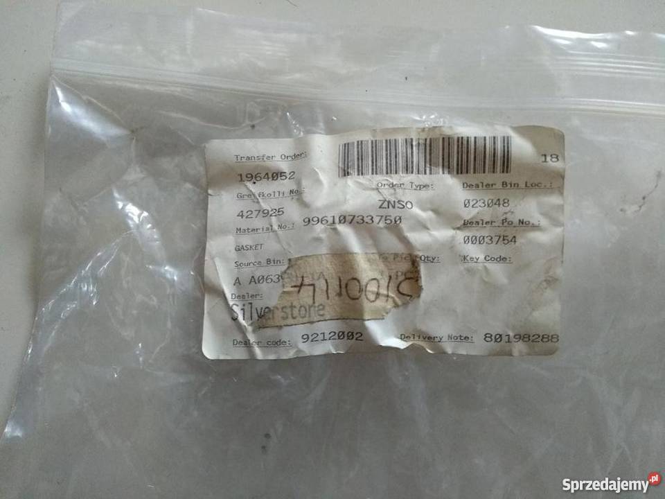 PORSCHE 996 uszczelka pomy oleju sprzedam