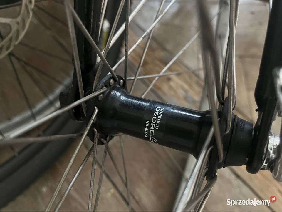 Rower czarny trekingowy miejski Falck Miejskie Kraków