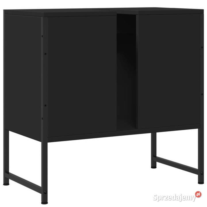 Szafka pod umywalkę czarna 60x33x60 WM842456 Toaletki Dom i Ogród Warszawa