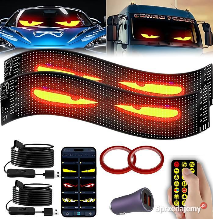 2X PANEL LED ELASTYCZNY WYŚWIETLACZ 38x10 DEVIL Bielsko-Biała