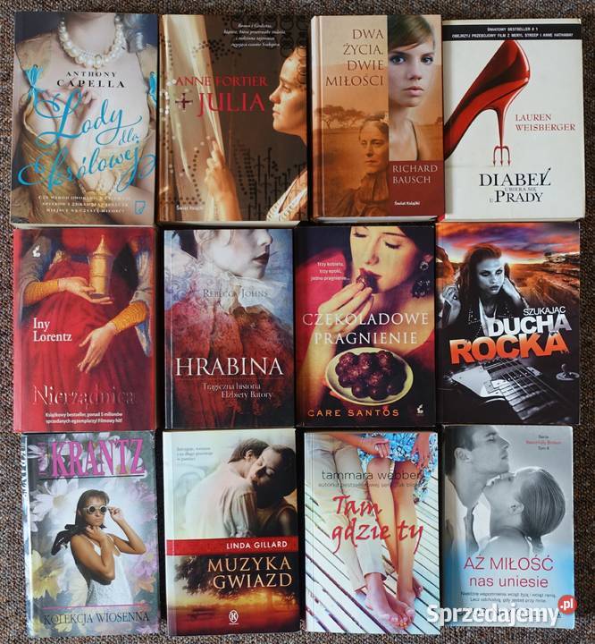 Zestaw 48 książek pań proza romans erotyka warmińsko-mazurskie sprzedam
