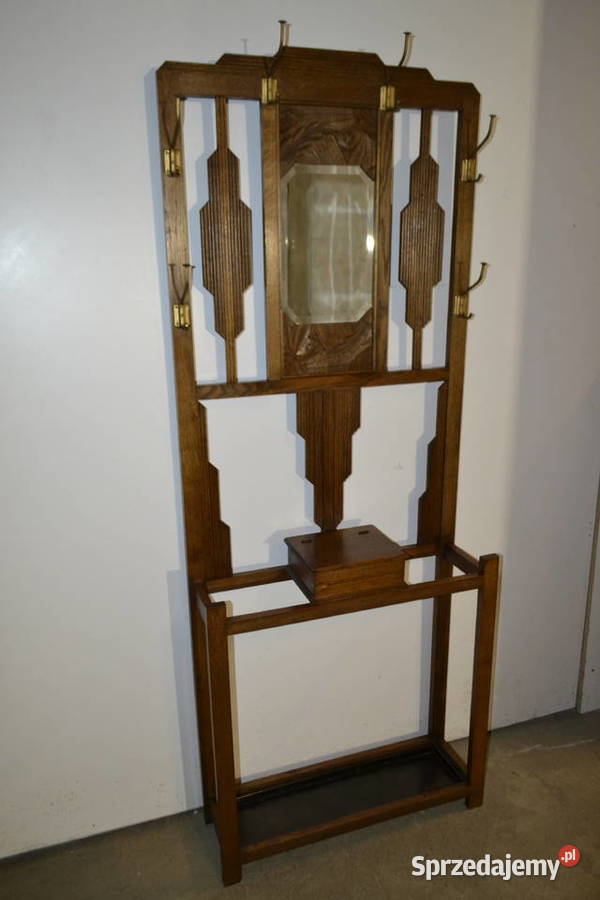 wieszak garderoba artdeco 1920 dąb2 Będzin sprzedam