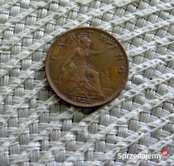 Wielka Brytania 1 Farthing 1928r Kalisz