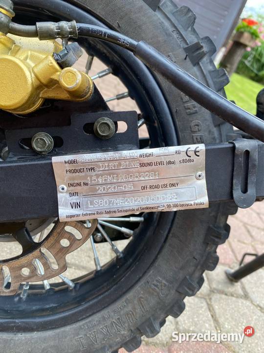 Pit Bike XTR 125cc Cross 607 Sprawny gotowy do zielony Lubzina