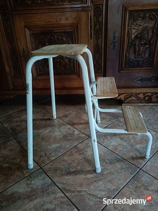 Taboret kuchenny drabinka rozkładany stolik Lipno