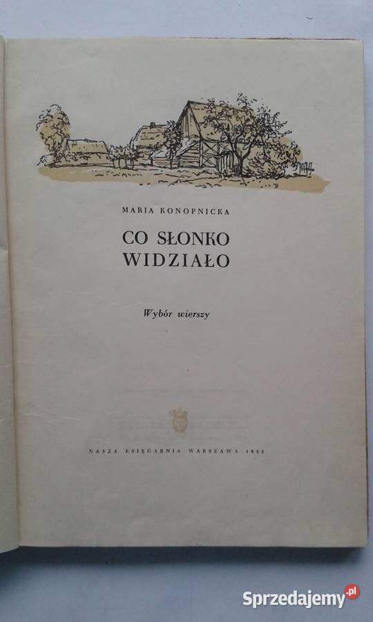 Co słonko widziało Maria Konopnicka Gdynia