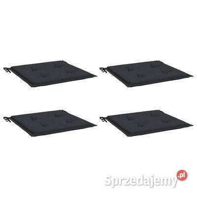 vidaXL Poduszki na krzesła ogrodowe 4 czarne Warszawa