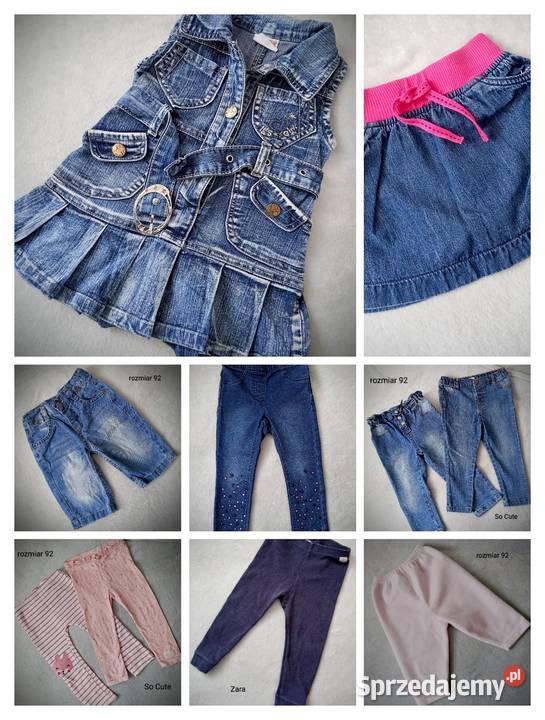 Paka ubranek dziewczęcych rozmiar 92 opolskie