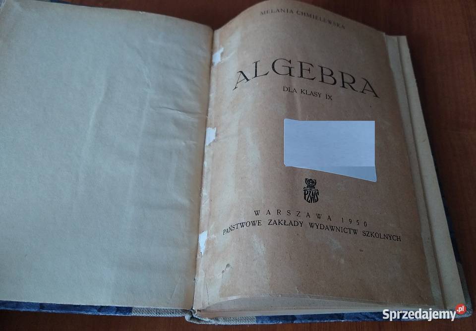 Algebra klasy IX Melania Chmielewska TWARDA pomorskie