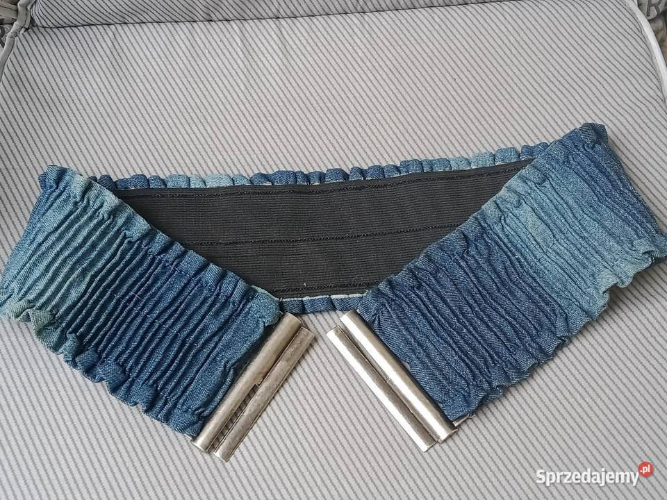 Pasek rozciągliwy z jeansu Tkanina  Łódź