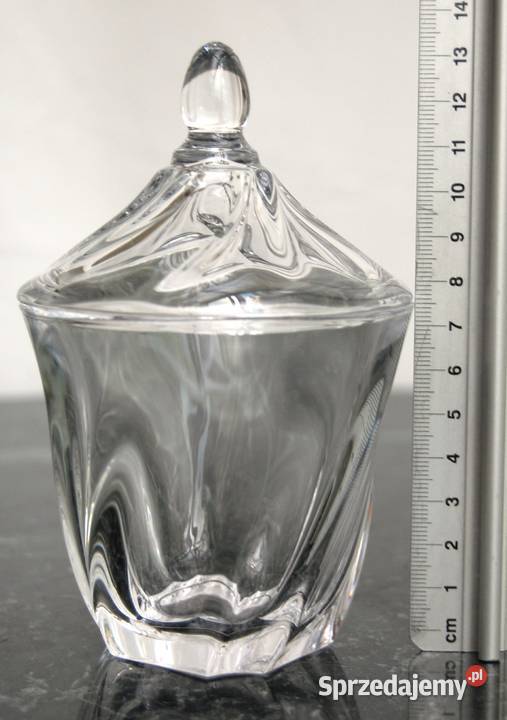 Klasyczna szklana cukiernica szkło Lublin