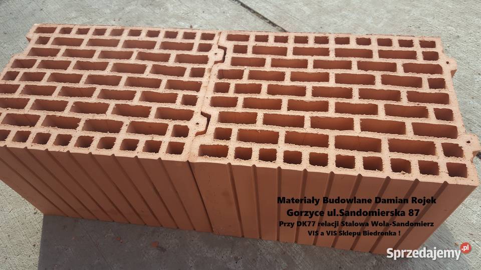 Pustak cegła bloczek 25 PW Leier Thermopor zewnętrzne Gorzyce