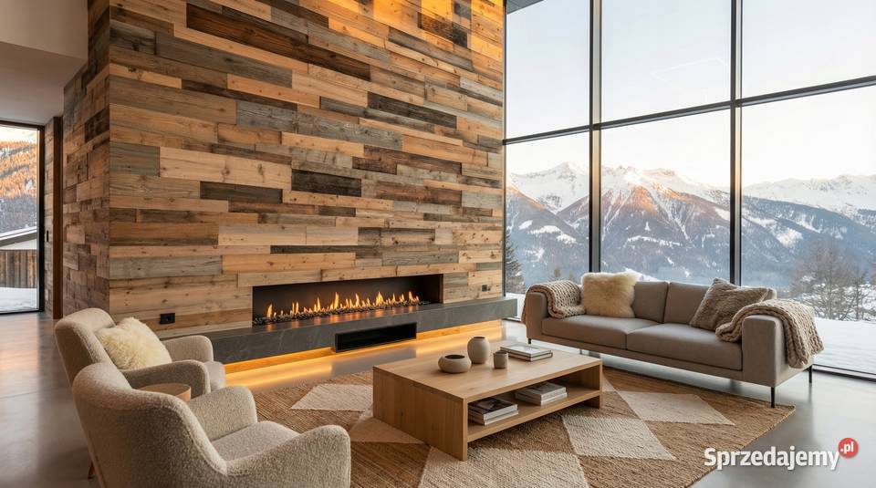 PANEL ŚCIENNY 3D DREWNIANY STARE DREWNO DESKI Z Wrocław sprzedam