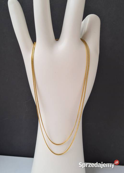 Złoty łańcuszek próba 75018k Długość 60 540 Waga sprzedam