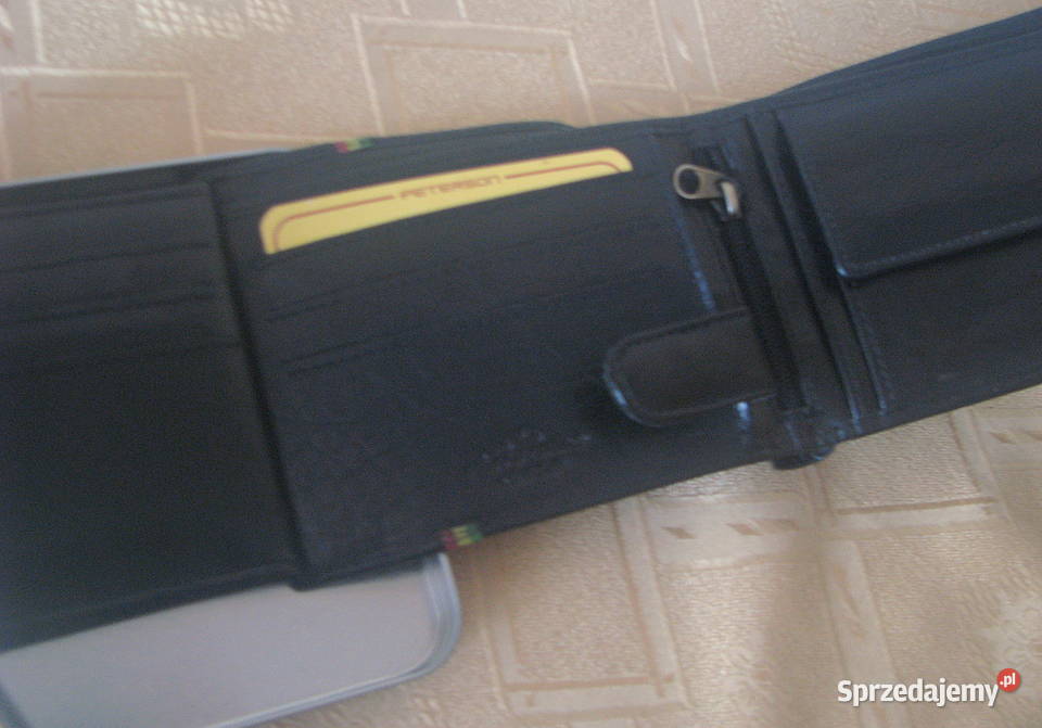 Portfel męski PETERSON skórzany poziomy Pozostałe Łapy