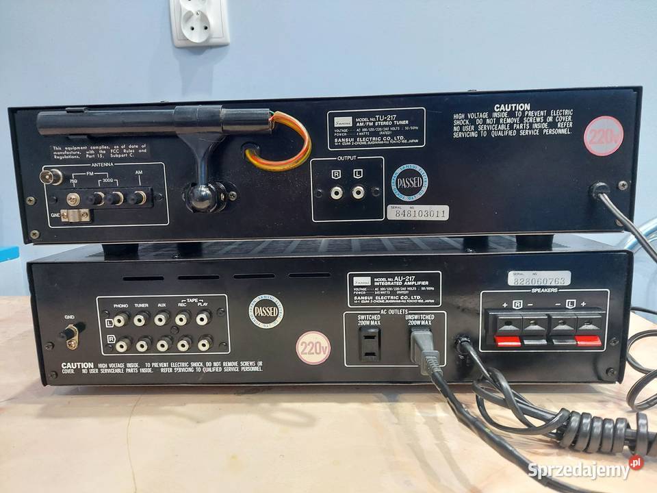 Sansui AU217 Amplifier and Sansui TU217 AMFM Łapy