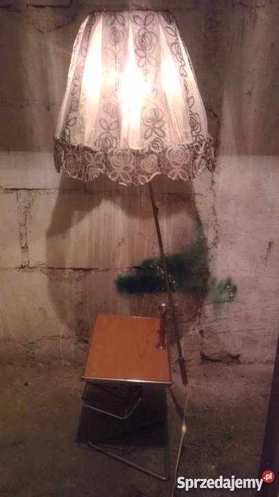 Stolik gazetnik z lampą PRL pomorskie Gdańsk