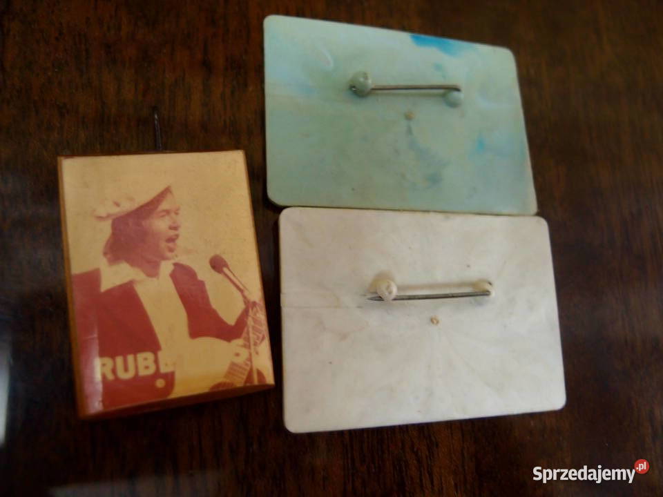 Przypinki ABBA Wisiorek RubettesABBA PRL Łódź