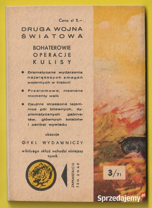 ŻÓŁTY TYGRYS PANCERNI POD MONTBARD 1971 łódzkie Łódź