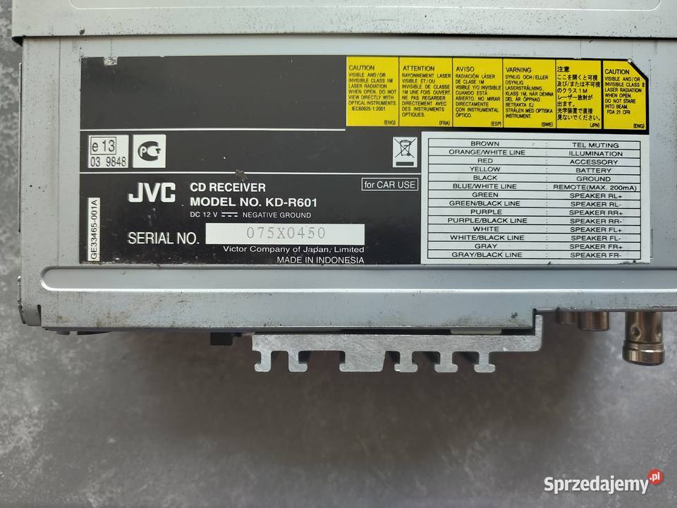 RADIO JVC KDR601 łódzkie Rawa Mazowiecka sprzedam