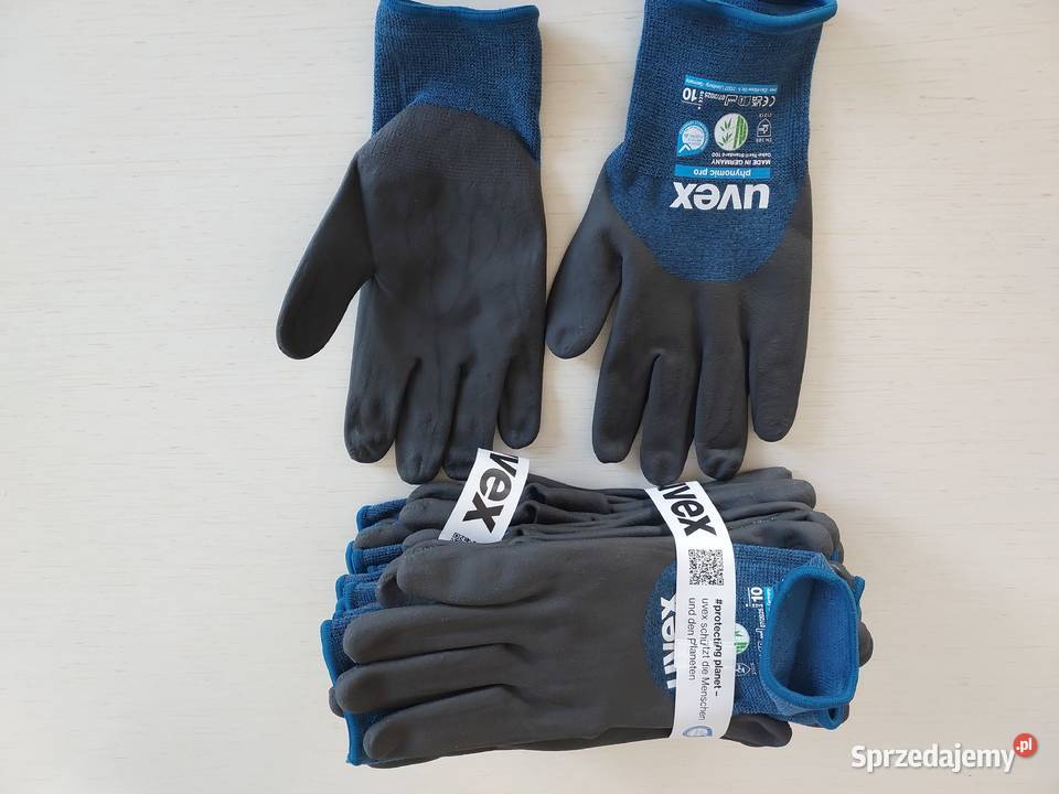 10 par Rękawice robocze Uvex różne ilości