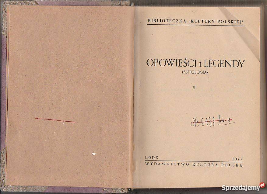 7584 OPOWIEŚCI I LEGENDY ANTOLOGIA