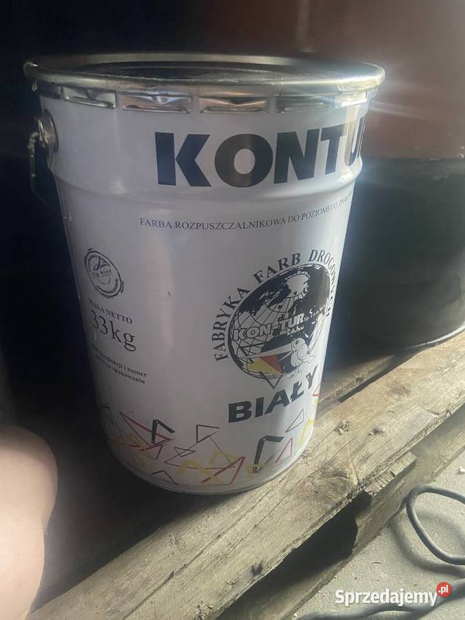 Farba drogowa kontur 33 biała Brzeziny