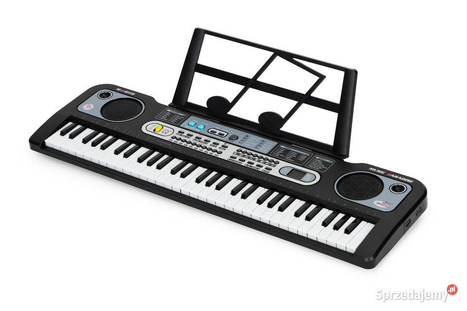 Duży keyboard pianino z mikrofonem dzieci