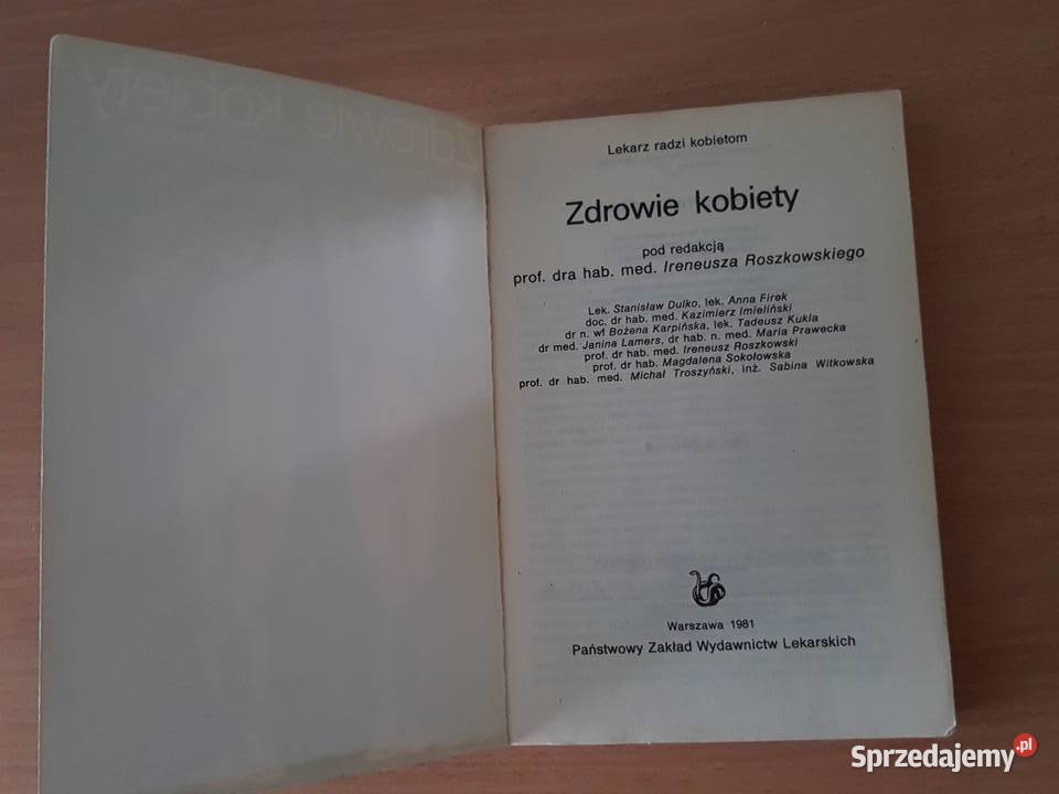 Książka ZDROWIE KOBIETY lekarz radzi kobietom Złotniki sprzedam