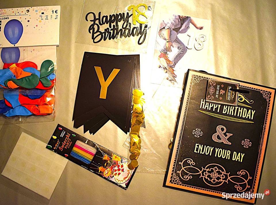 Zestaw dekoracyjny na 18 urodziny Chełmno