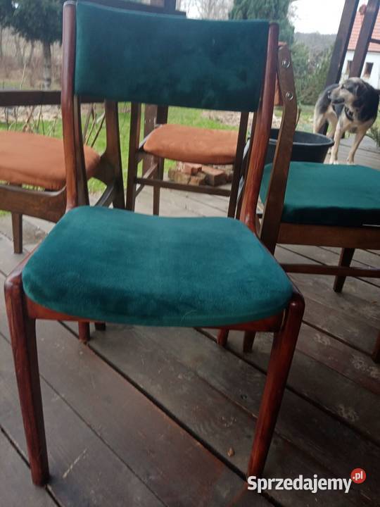 4 krzesła PRL renowacji 82cm Krotoszyce