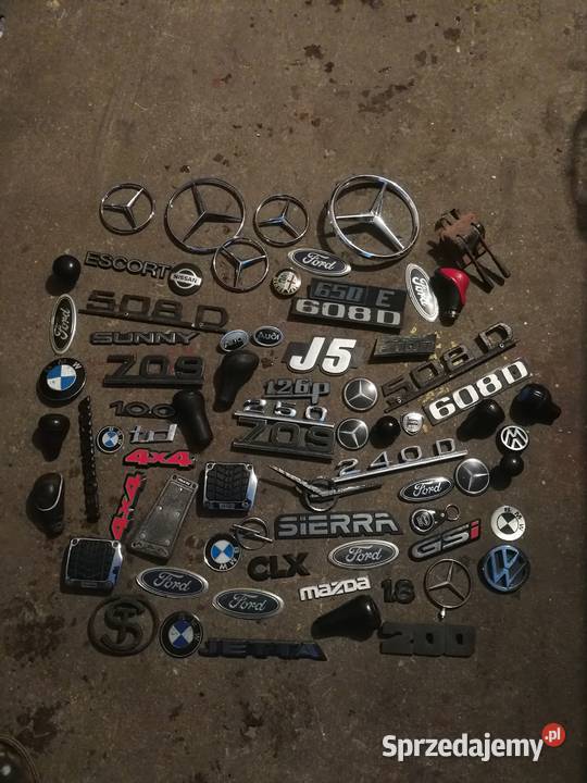 Emblemat Znaczek Napis Fiat Mazda BMW Mercedes Augustów sprzedam
