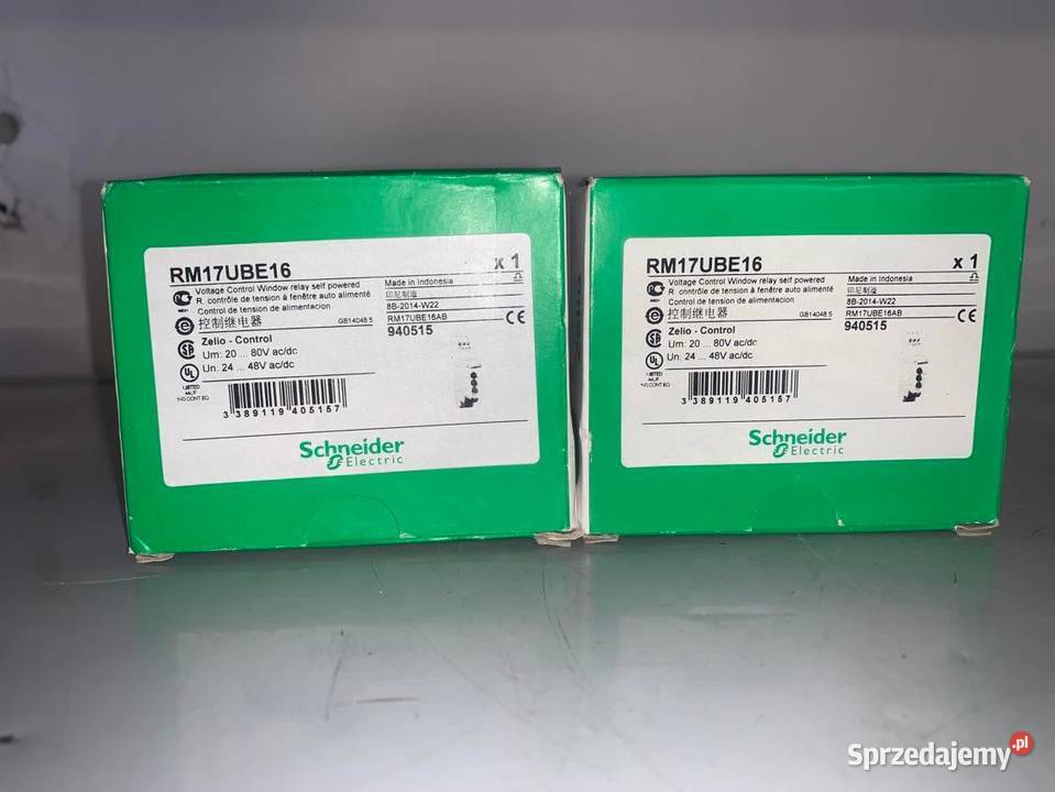 Przekaźnik nadzorczy RM17UBE16 SCHNEIDER Warszawa sprzedam