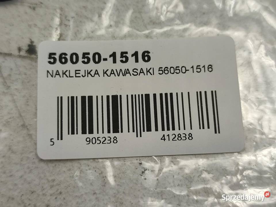 NAKLEJKA NA LEWY BOCZEK KAWASAKI ZX600D1 NINJA