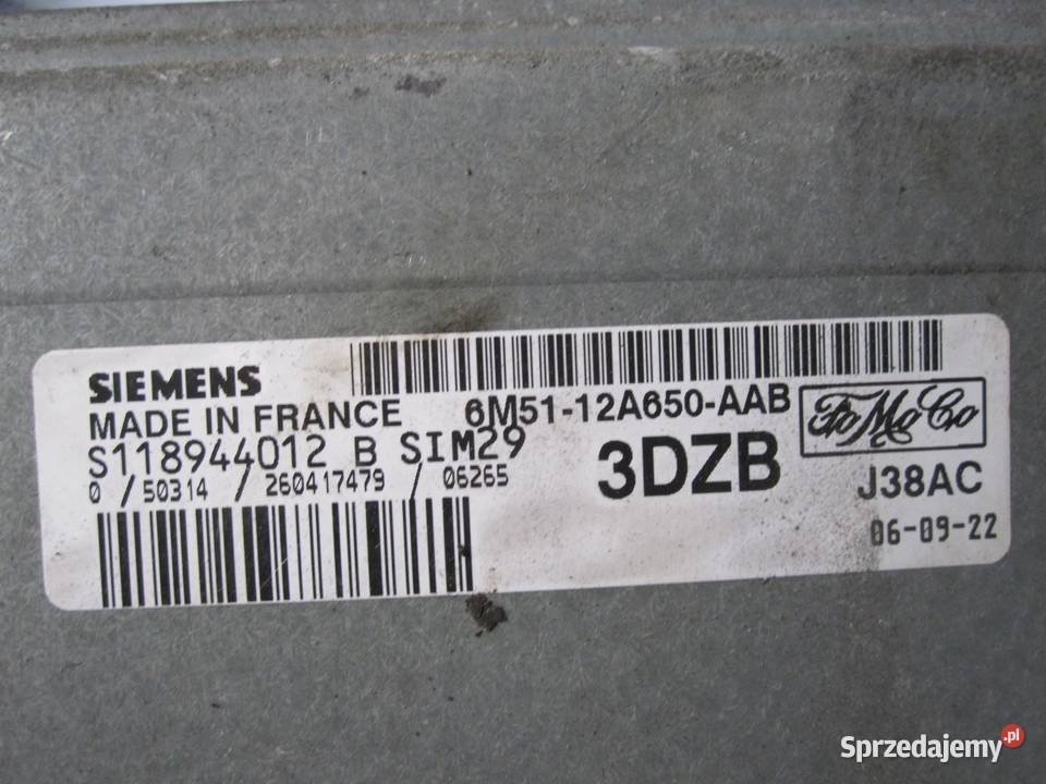 FORD FIESTA 16 komputer sterownik silnika