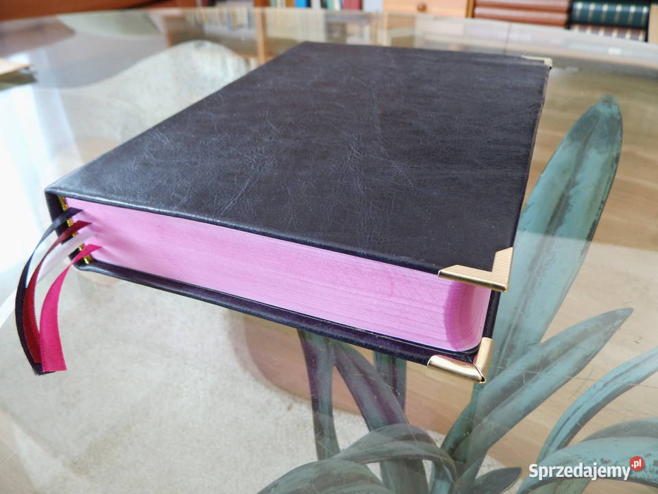 Pismo Święte Biblia Skóra Nowa Prezent księdza