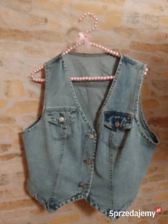 4446 XXL3XL Dżinsowa kamizelka z Londynu Kraków