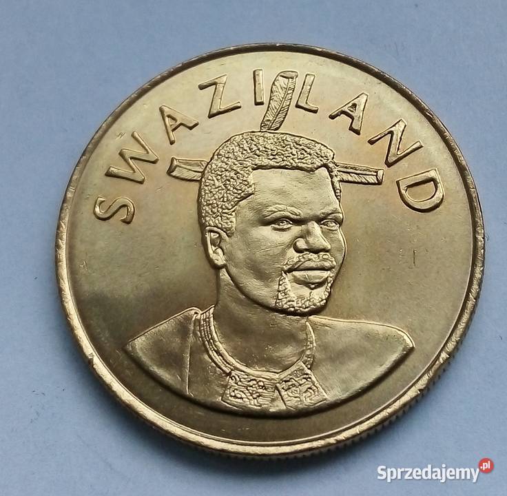 SWAZILAND5 EMALANGENI1999 r ROCZNICOWA ŁADNA Numizmatyka Legionowo