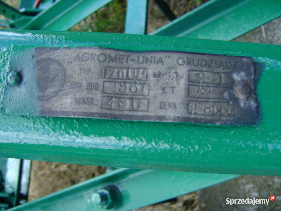Sprzedam agregat Agromet Unia Grudziądz 18m Maszyny rolnicze wielkopolskie Strzałkowo