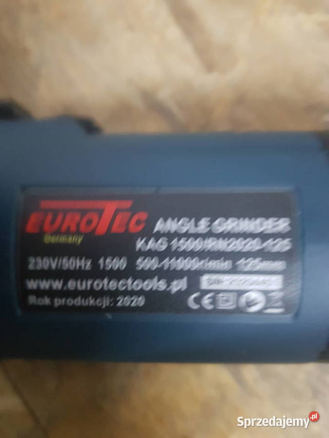 SZLIFIERKA KĄTOWA Z REGULACJĄ OBROTÓW EUROTEC Głogowa
